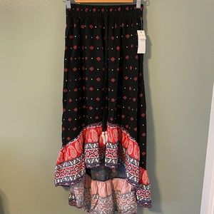 Ultra Flirt High Low Bohme Skirt NWT